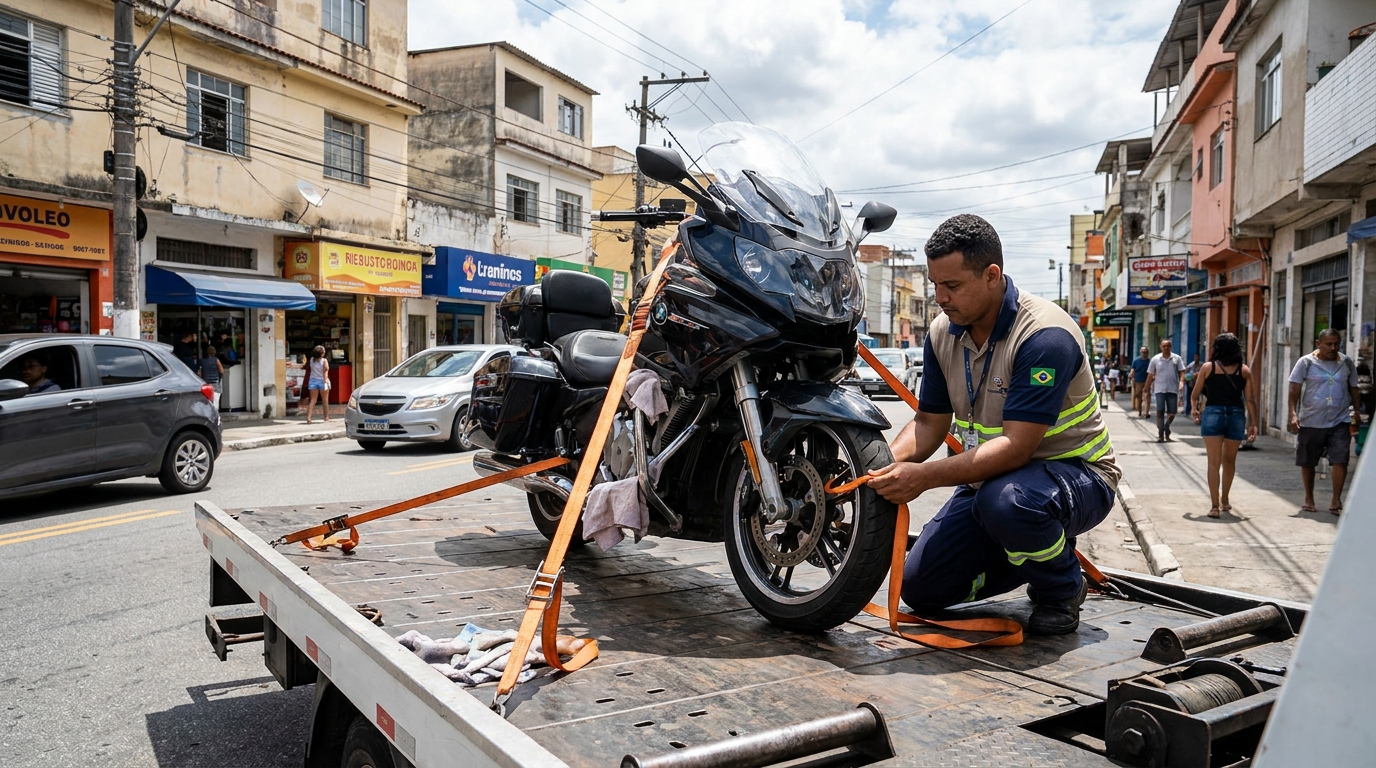 Remoção de Moto em Pane no Gradim, São Gonçalo‑RJ